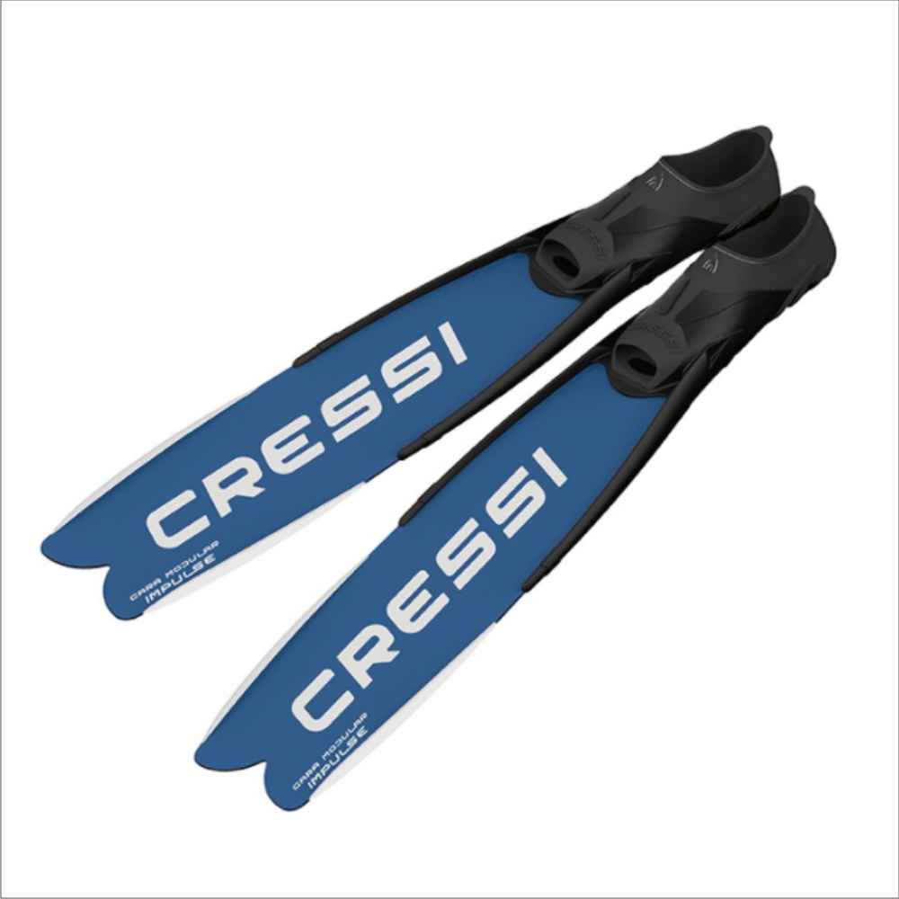 Gara TURBO SPRINT Pinne Cressi Race Modular Impulse - Blu, Taglia 42/43 EU Per Nuoto E Snorkeling Pinne Nuoto Piscina - 9