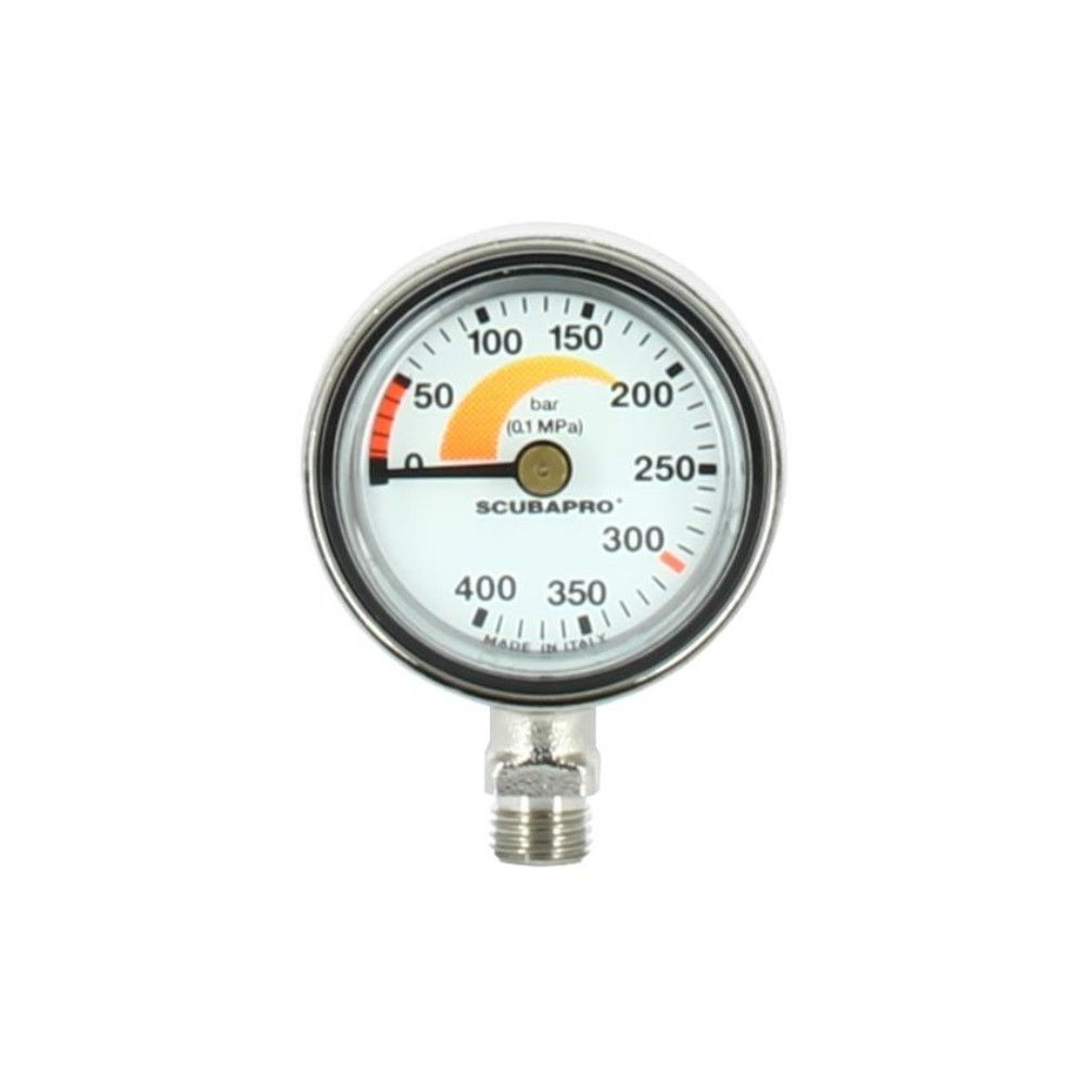 Manometro Per Bombole Subacquee - Acciaio Inox, Portata 400 Bar, Per Immersioni Professionali