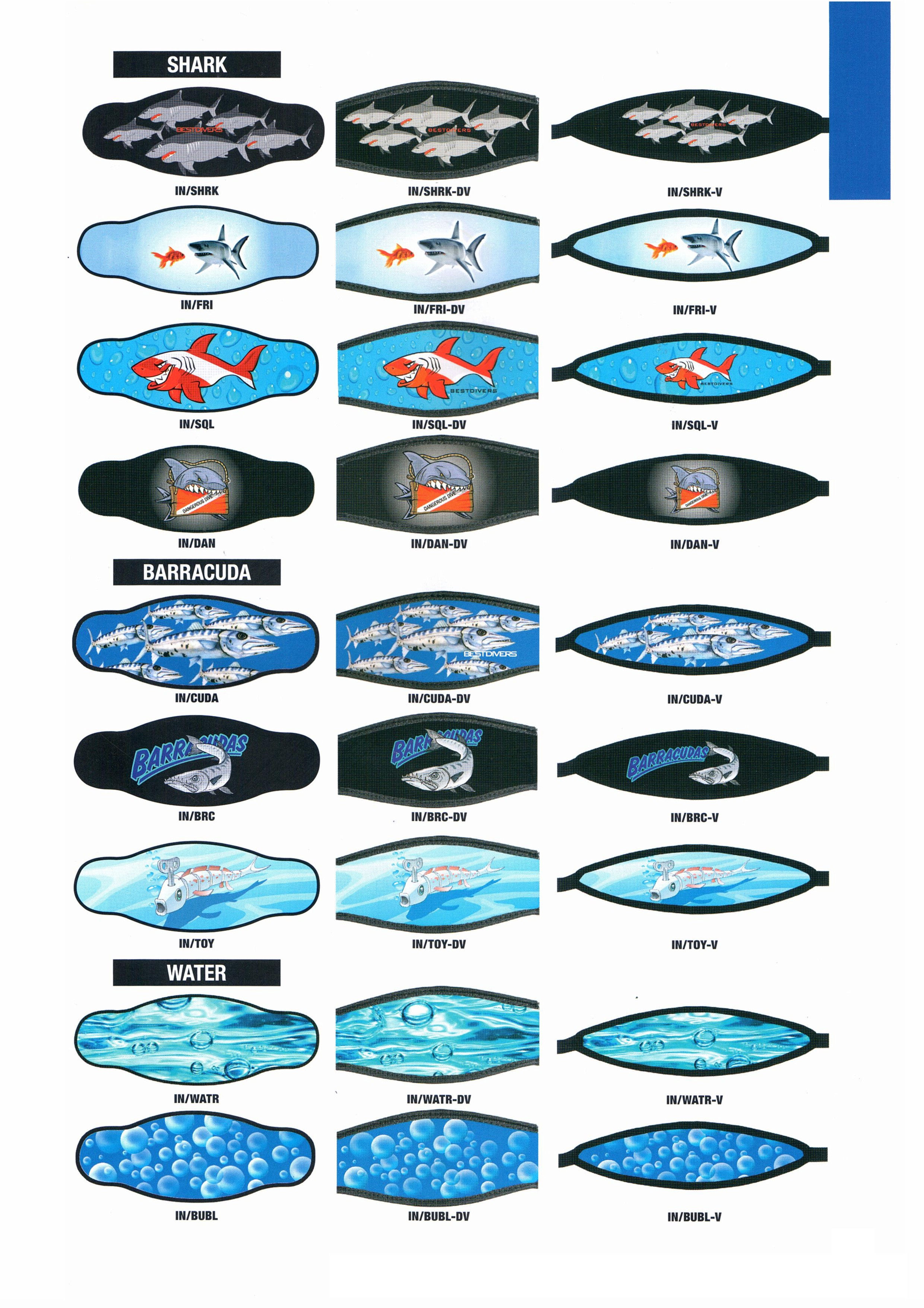 Cinturino Per Maschera Cinturino In Neoprene ACID – Best Divers Cinturino Neoprene Maschera Sub