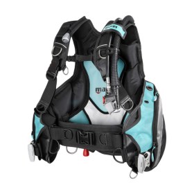 GAV ricreativo per donna Prestige She Dives di Mares, colore nero e celeste. Vista frontale