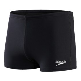 Costume da nuoto a pantaloncino corto Aquashort Endurance+ di Speedo, colore nero. Vista frontale