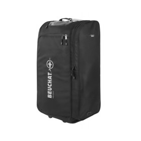 Borsa per attrezzatura subacquea Air Light di Beuchat, colore nero con logo bianco. Vista prospettica