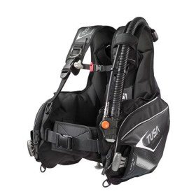 Giubbotto ad assetto variabile ricreativo Liberator Jacket di Tusa, colore nero. Vista frontale