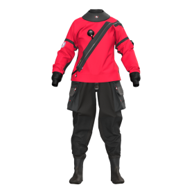 Muta stagna Ursuit Cordura FZ Lady in trilaminato rivestito in cordura, colori rosso e nero. Vista frontale