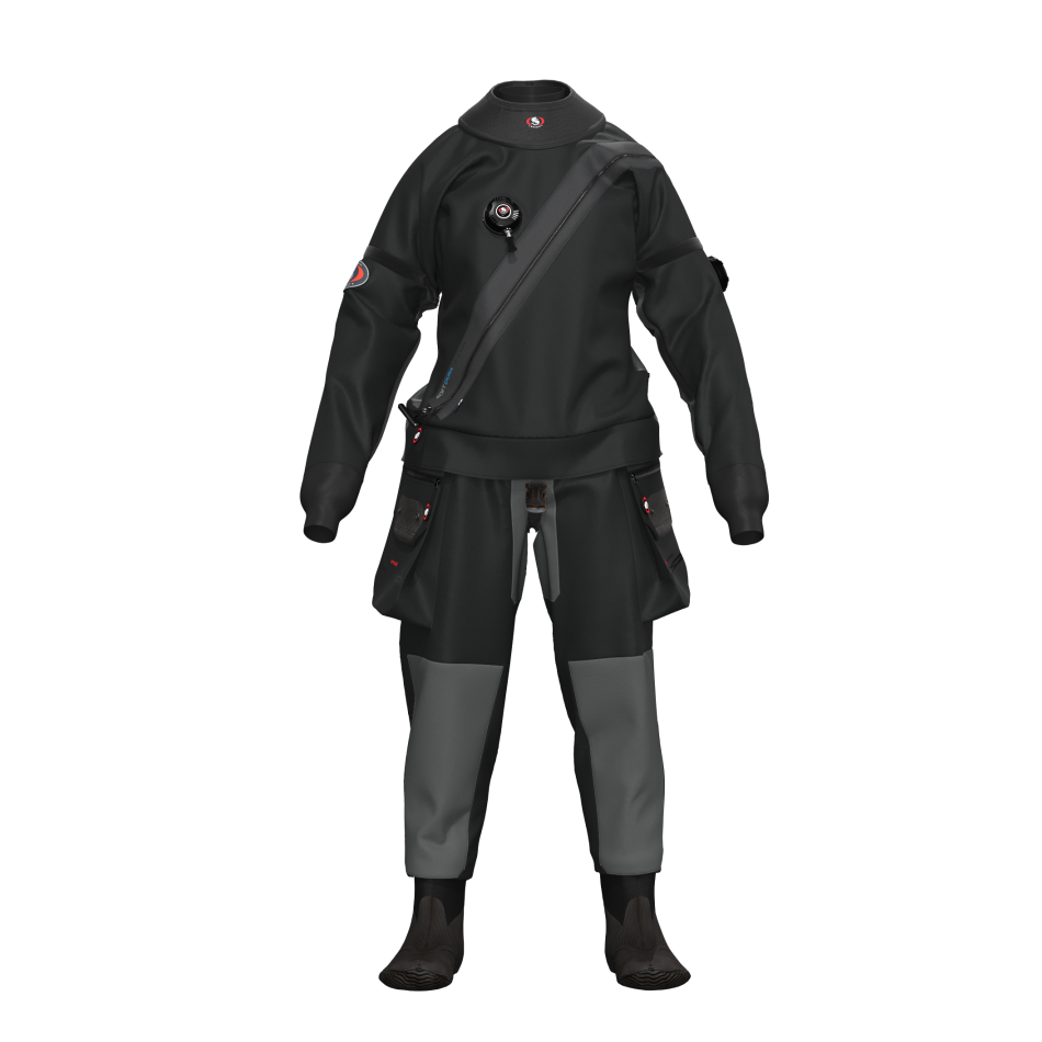 Muta stagna Ursuit Softdura Lady in trilaminato con rinforzi in cordura, colore nero. Vista frontale
