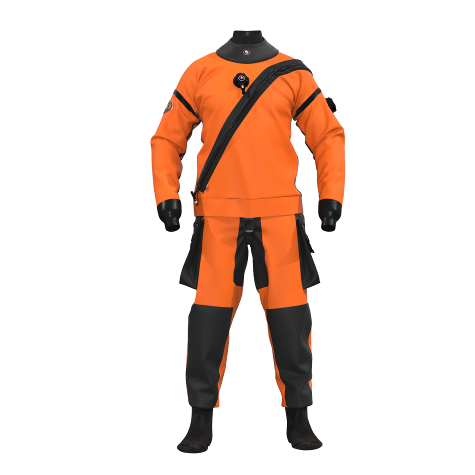 Muta stagna Ursuit Softdura Orange in trilaminato con rinforzi in cordura, colore arancione. Vista frontale